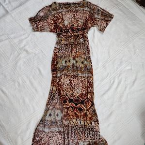 Patterned maxi dress